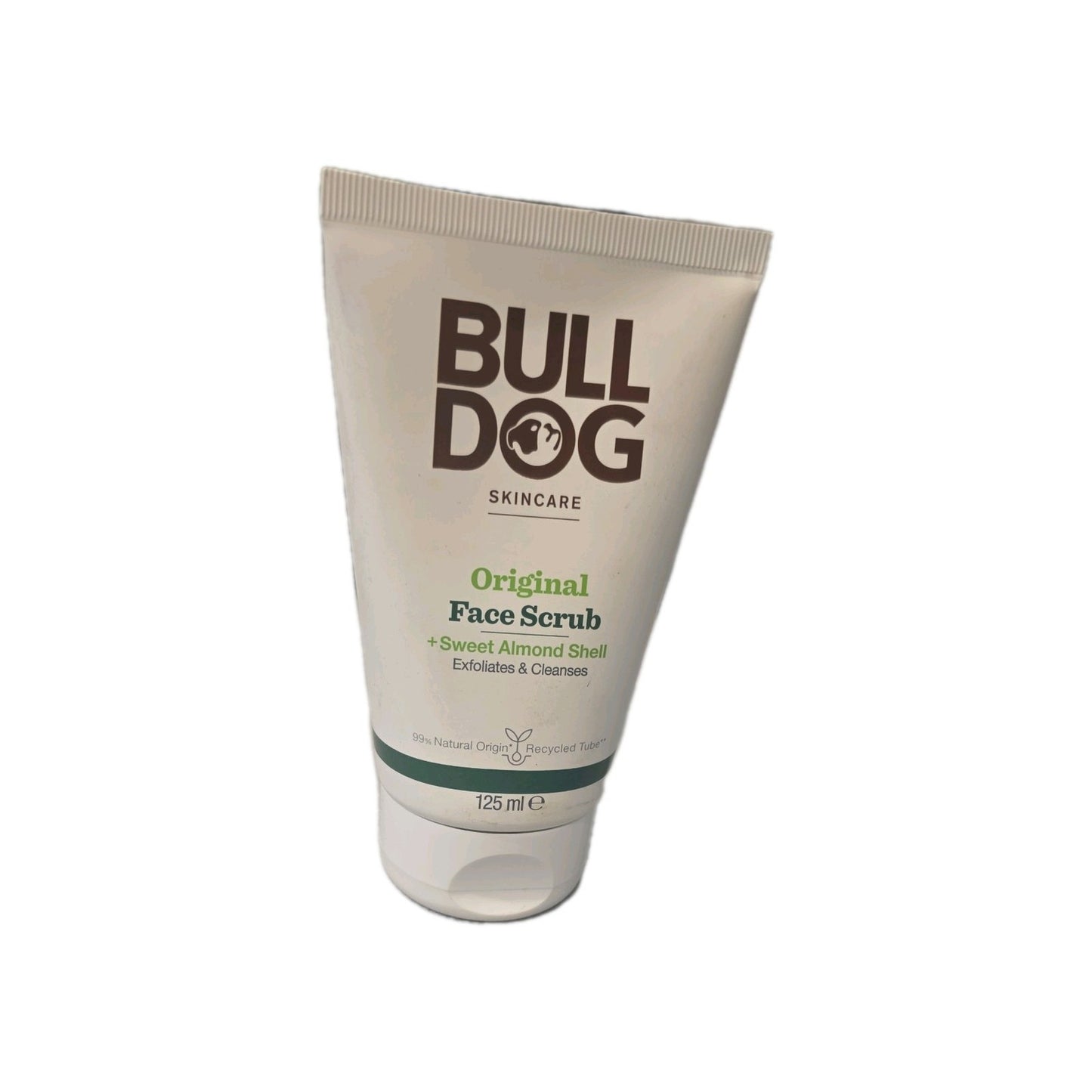 Bulldog Skincare For Men Original Premium Face Scrub 125ml Paraben Free Vegan Exfoliating Cleanser With Green Tea