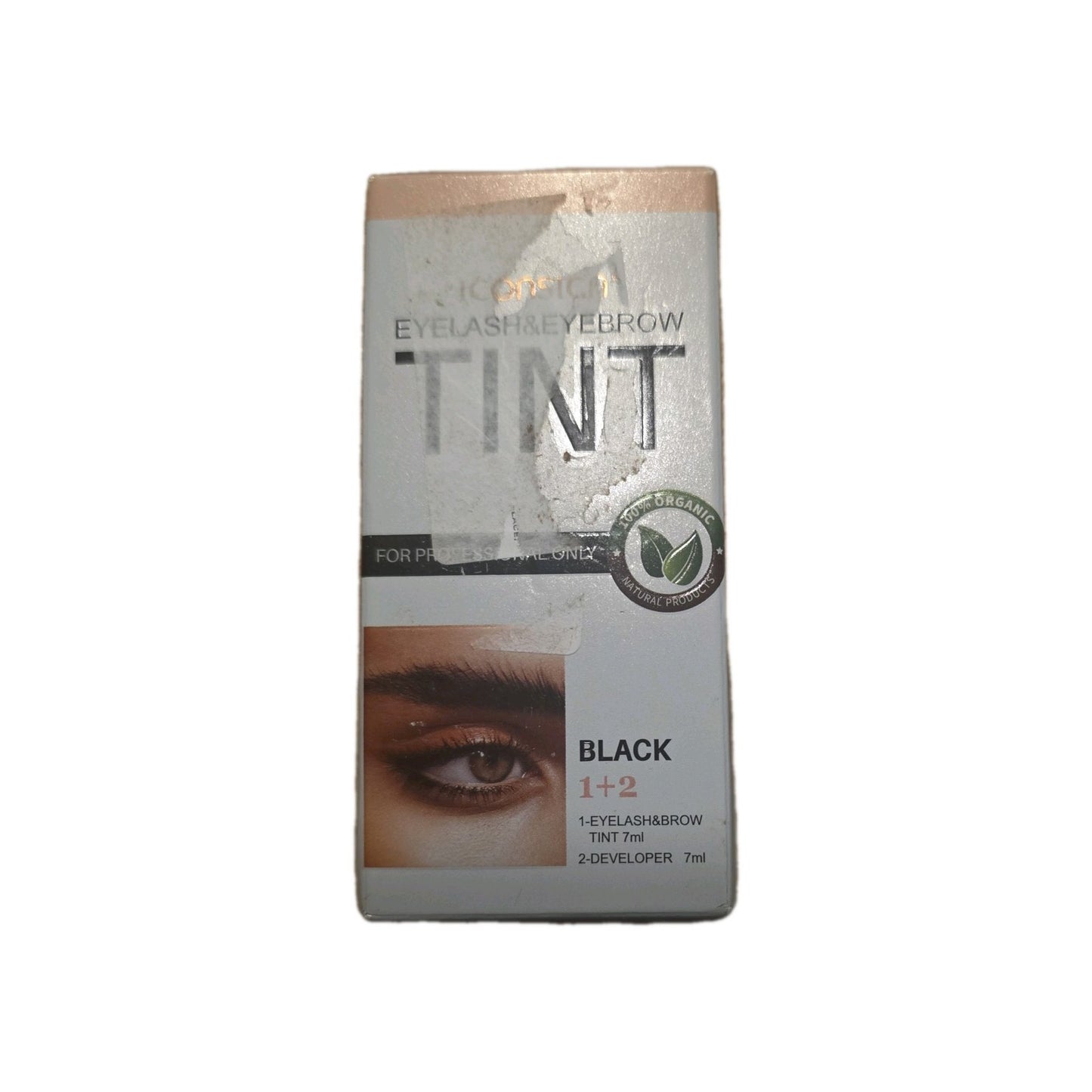 Iconsign Eyelash and Eyebrow Tint - Natural Black 7ml Waterproof by Iconsign