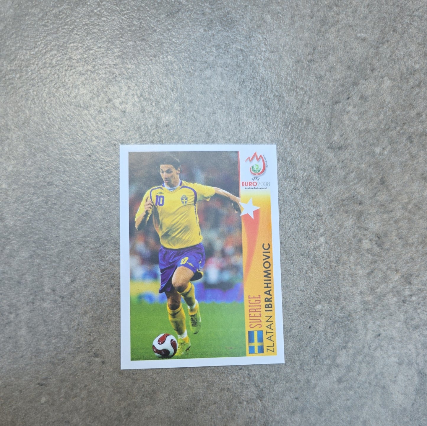 Panini UEFA EURO 2008 Austria-Switzerland Zlatan Ibrahimovic Sweden #521