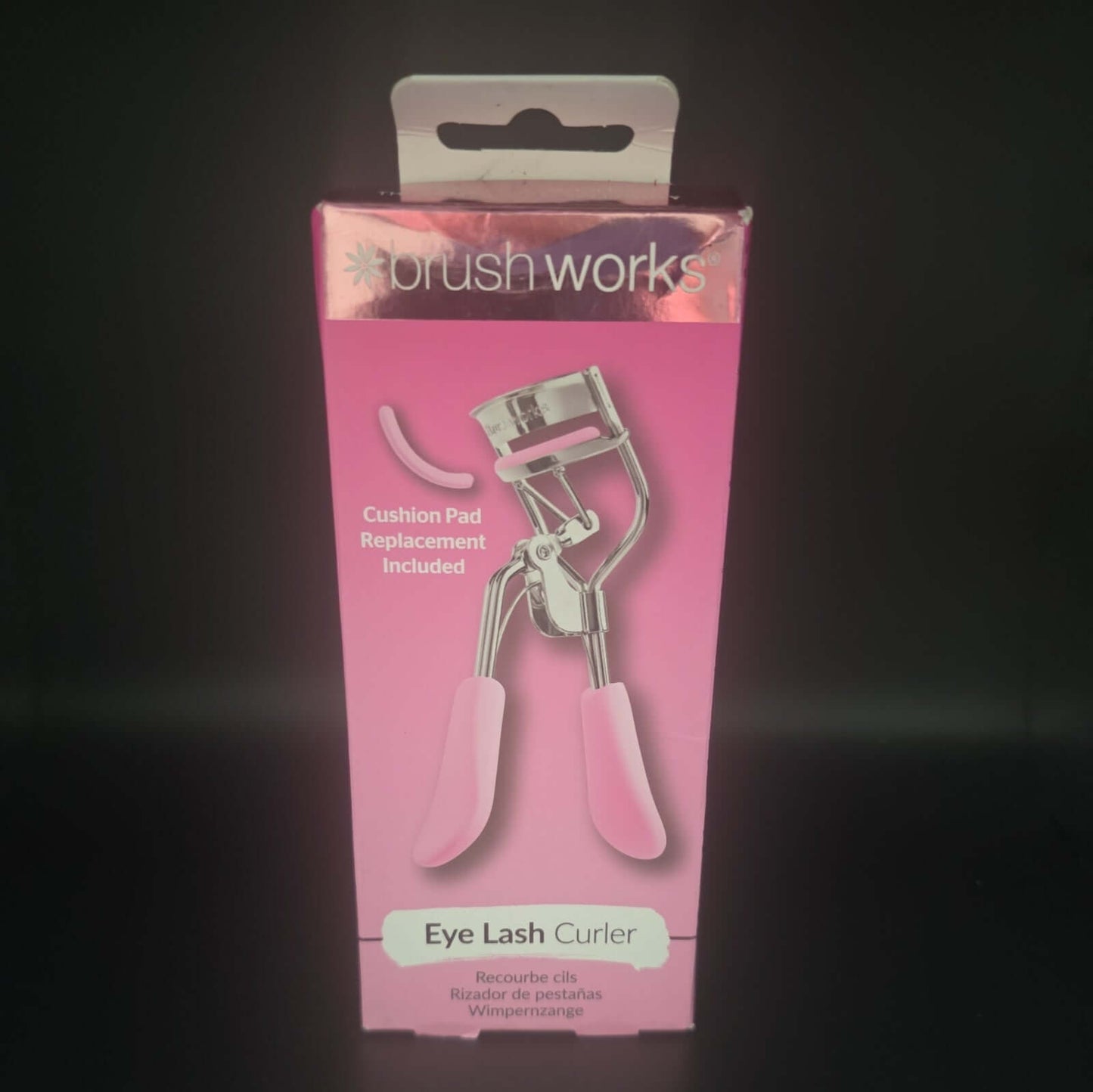 Brushworks Eyelash Curler - Pink Stainless Steel by Brushworks