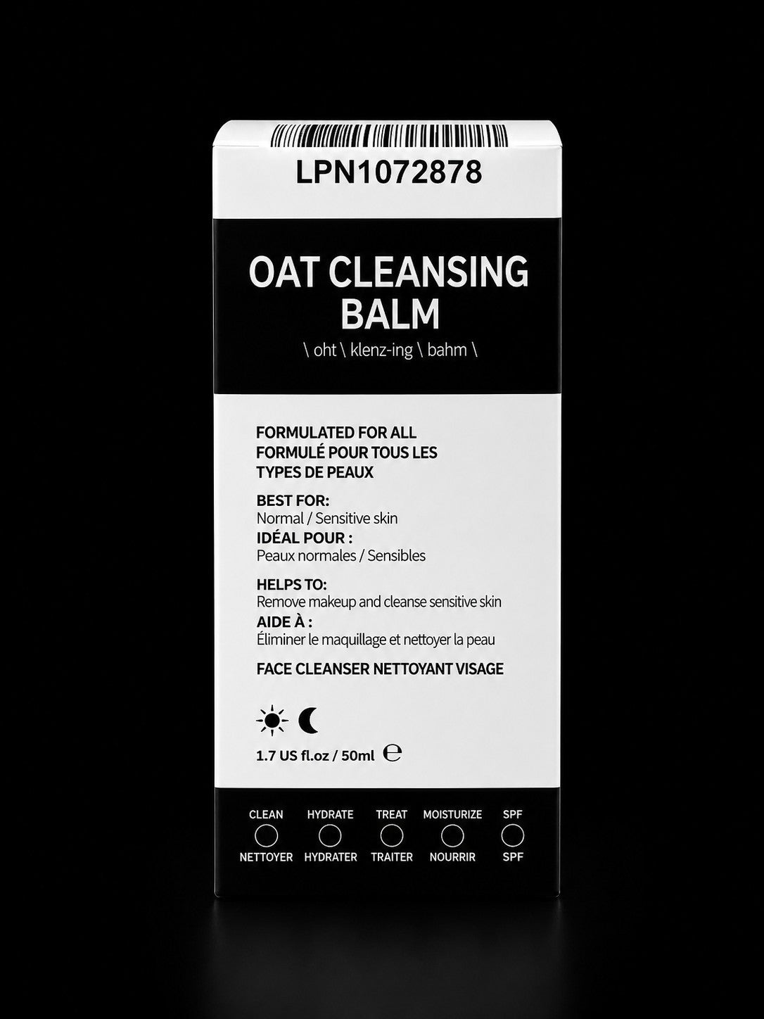 The INKEY List Mini Oat Cleansing Balm 50ml - Gentle Cleanser