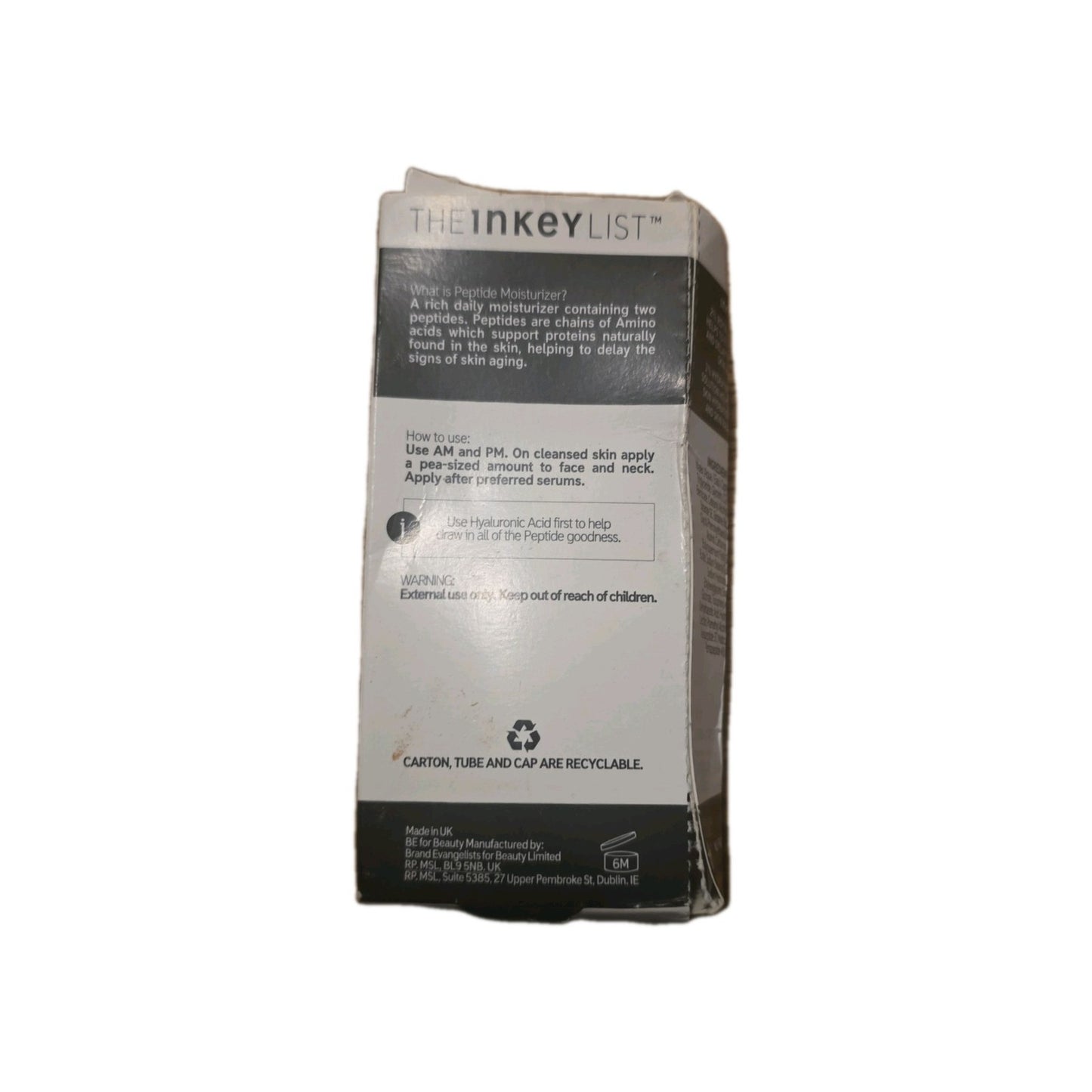 The INKEY List Peptide Moisturiser 50ml - Damaged Box by The INKEY List