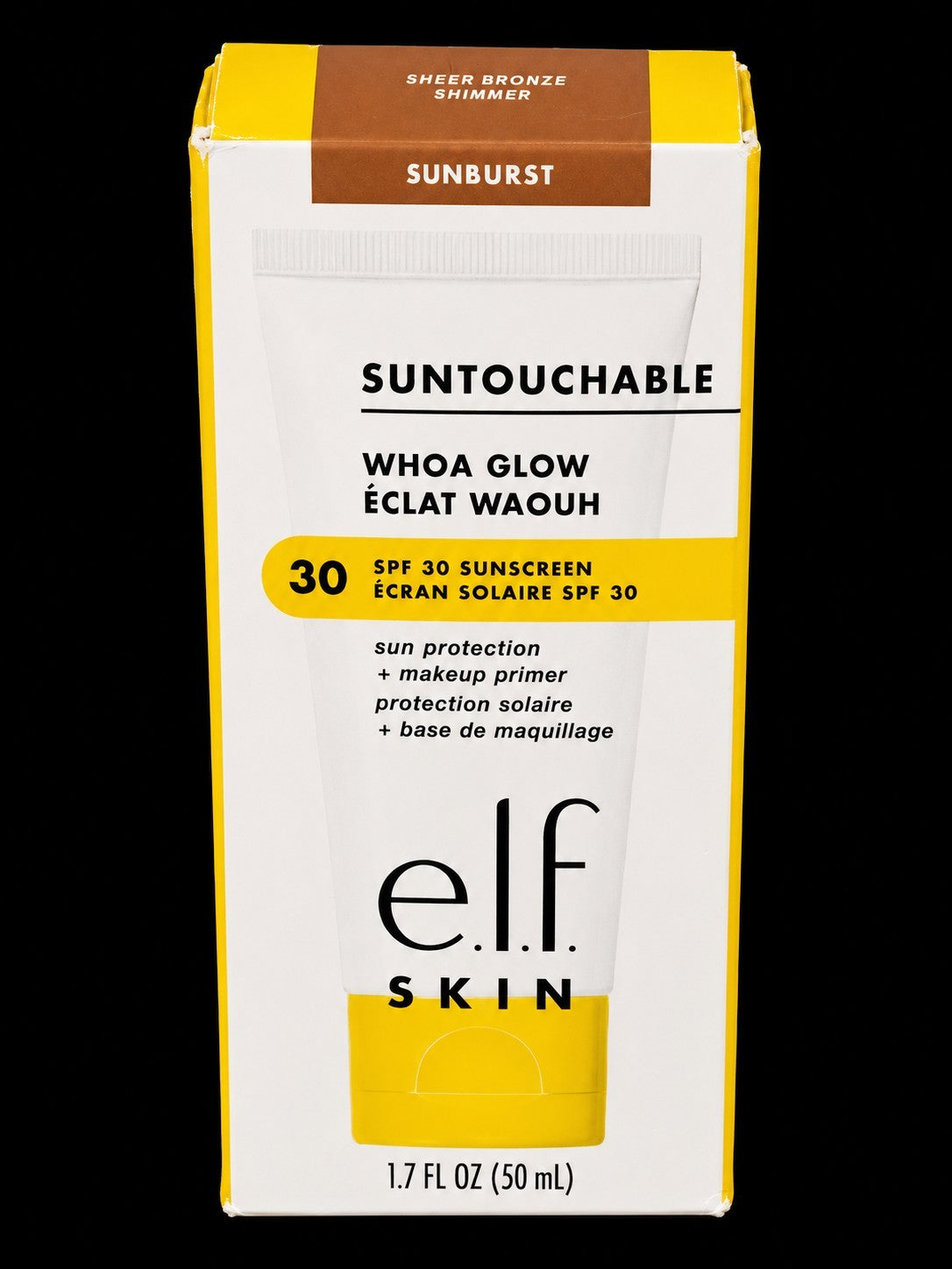 e.l.f. SKIN Suntouchable Whoa Glow SUNBURST Sunscreen SPF 30 Makeup Primer 15LOT