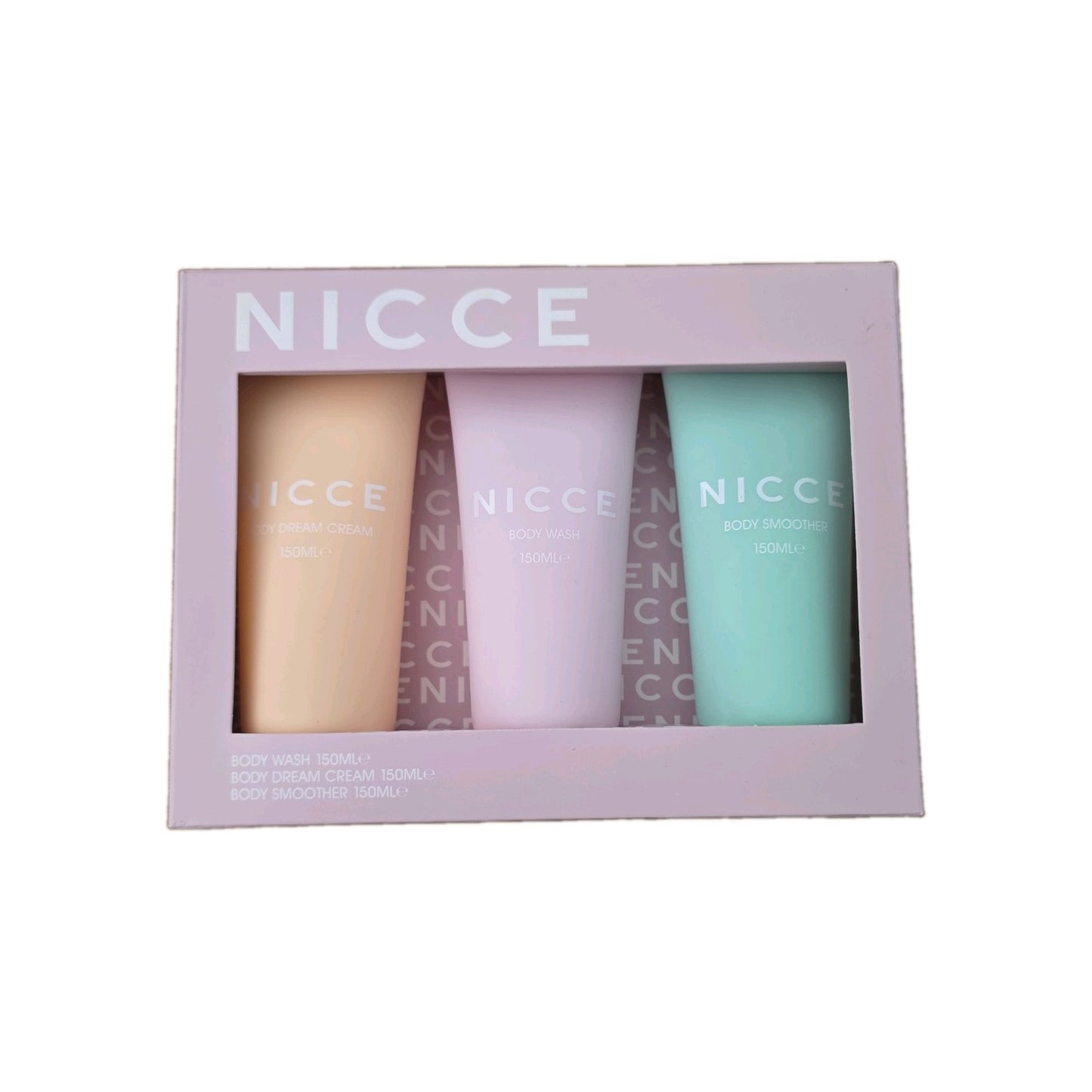 NICCE Women Body Set Body Wash 150ml Body Cream 150ml Body Smoother 150ml