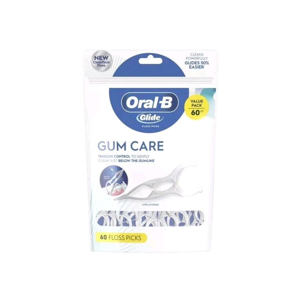 Oral-B Glide Gum Care Dental Floss Picks - 60 Count White by Oral-B
