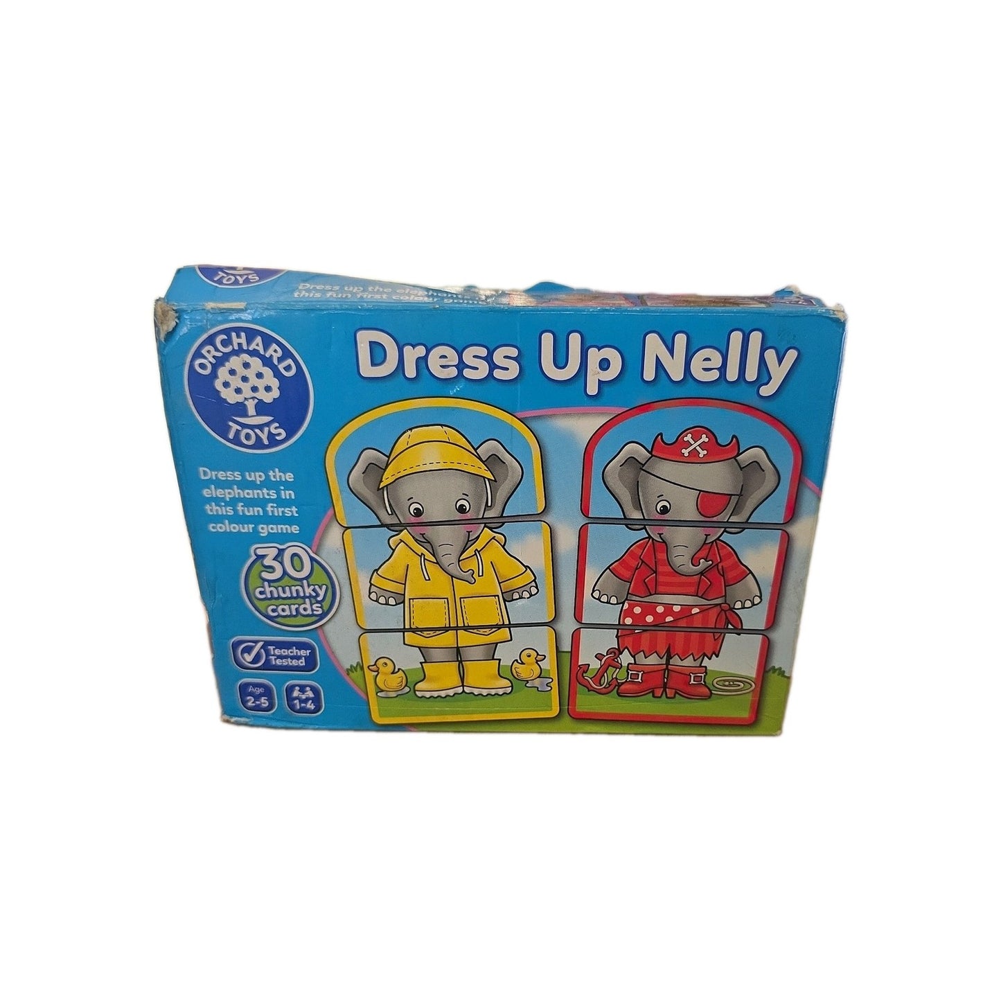 ORCHARD TOYS | DRESS UP NELLY | 30 CHUNKY CARDS | 1-4 PLAYERS | AGES 2-5 YRS |