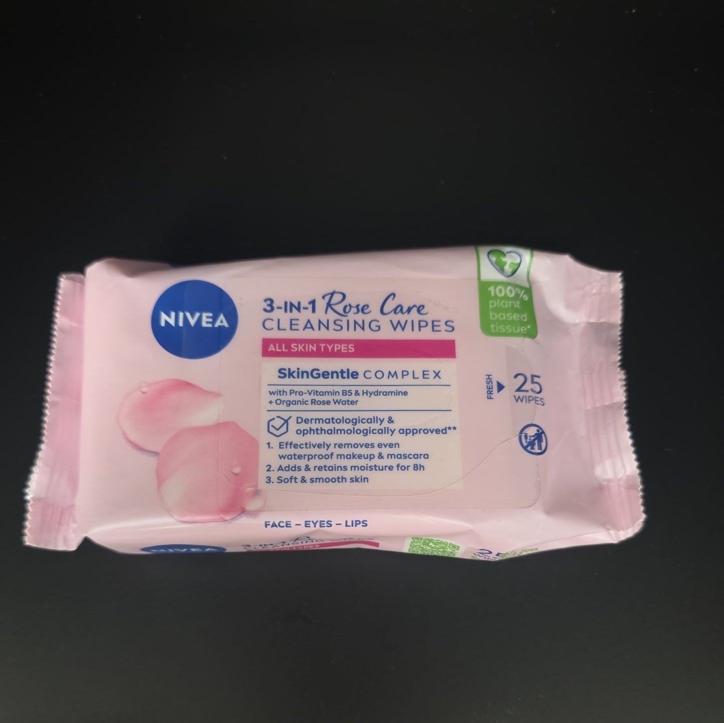 Nivea 3 in 1 Rose Cleansing Wipes x25 by NIVEA