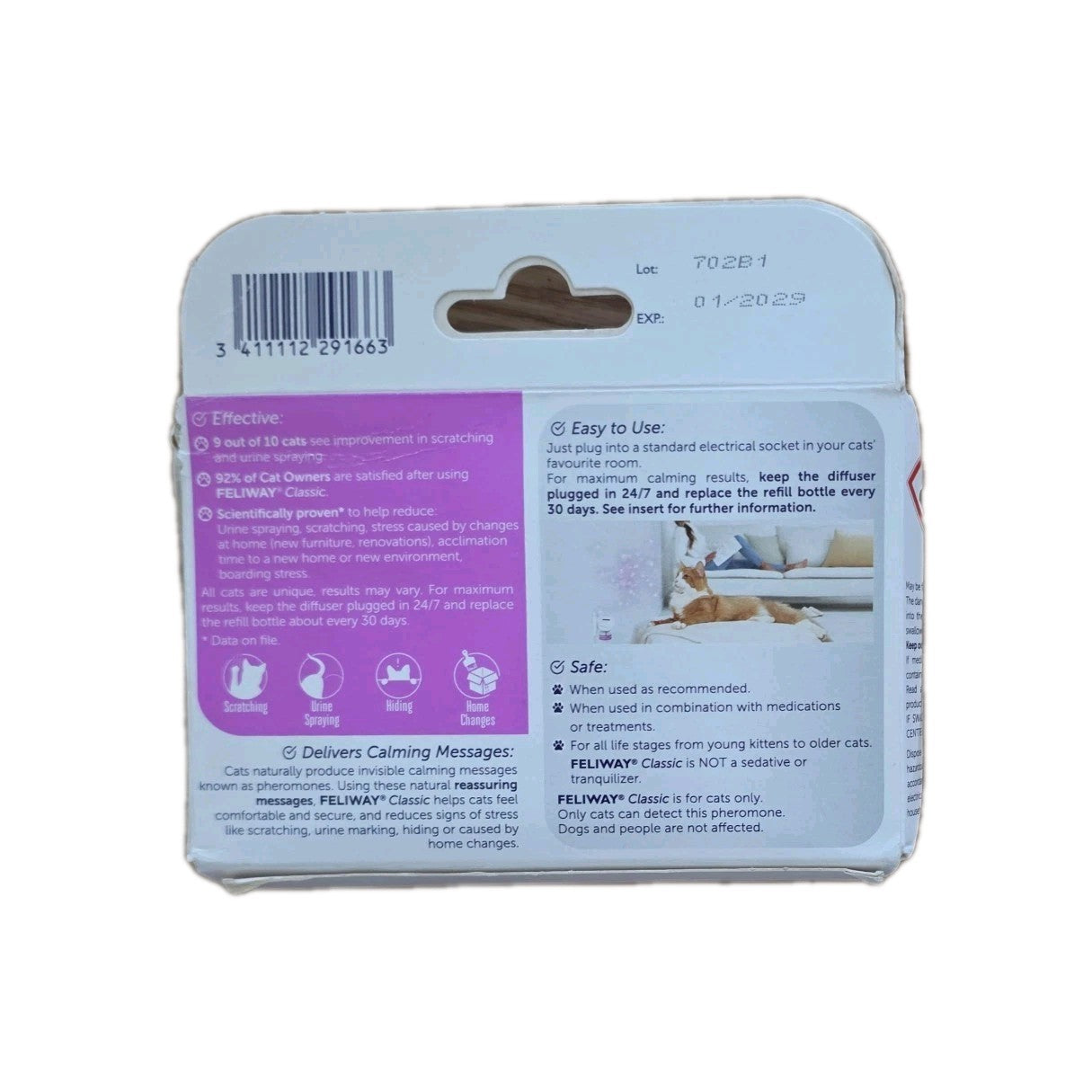 Feliway Classic Cat Pheromone Refill - 3x48ml 90-Day Supply by Feliway