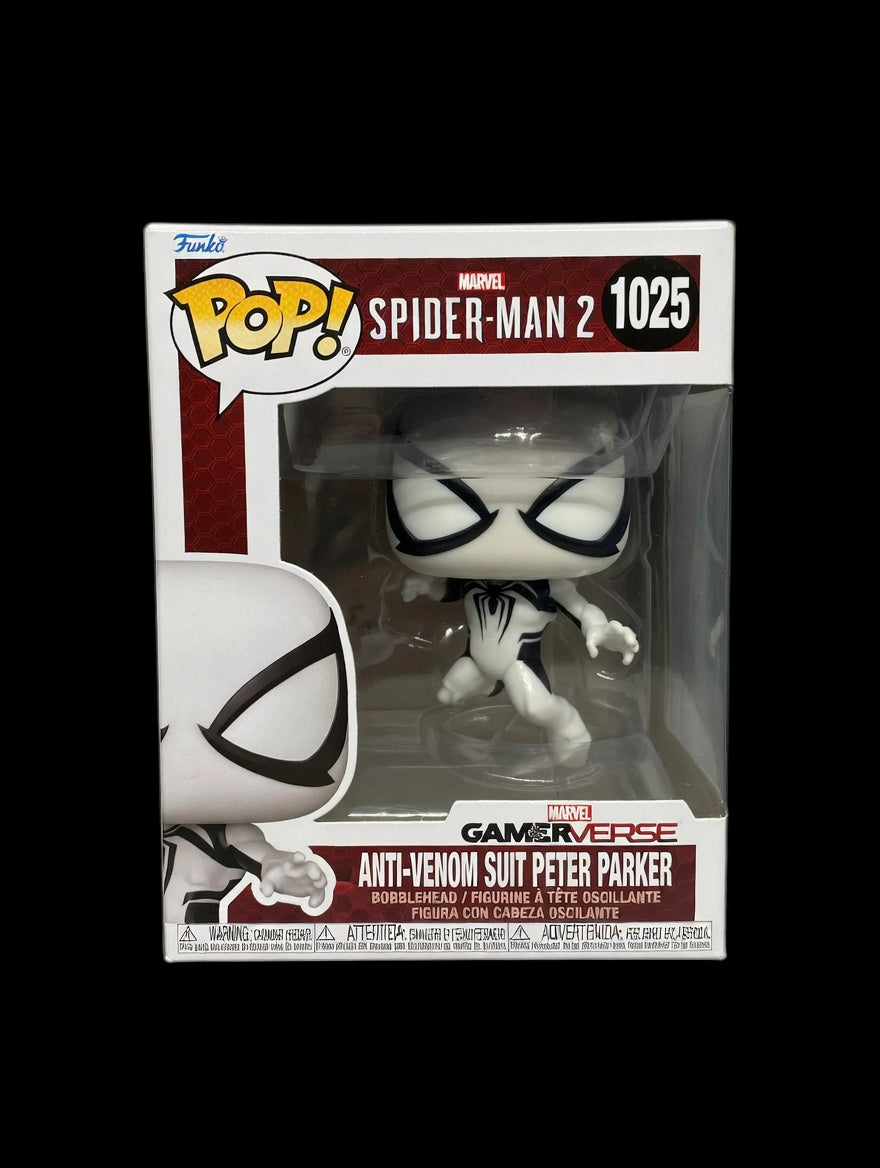 Funko Pop Spider Man 2 Anti Venom Suit Peter Parker Gameverse Collectible Figure For Fans