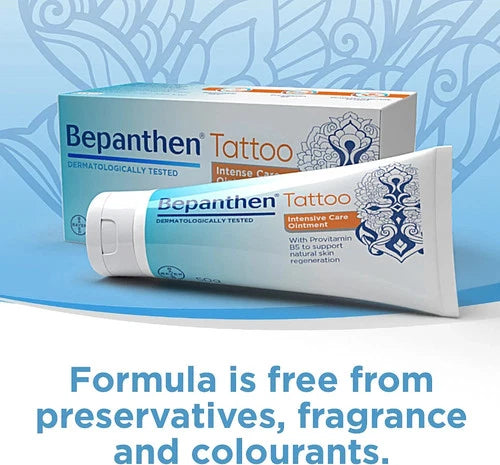Bepanthen Tattoo Intense Care Ointment - 50g with Provitamin B5 by below retail uk