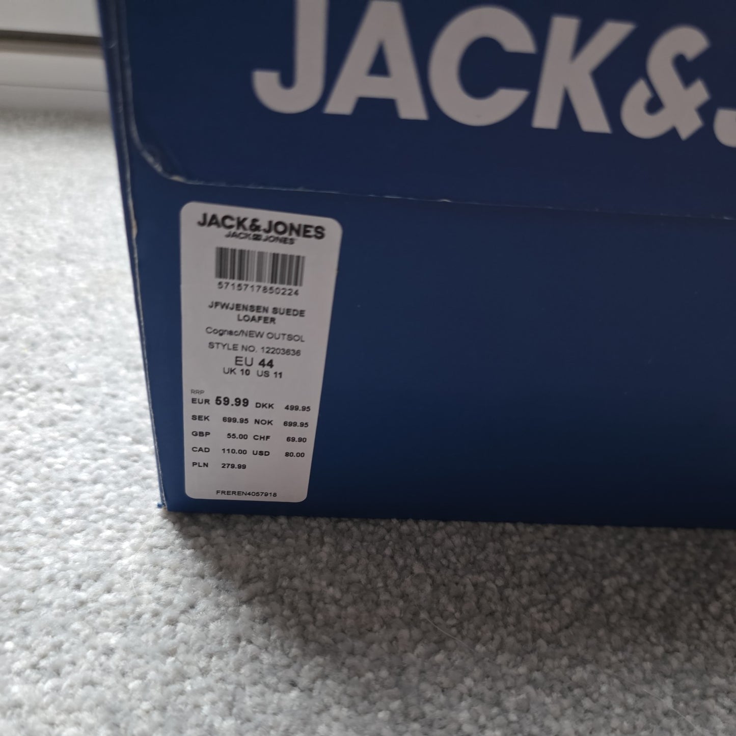 Jack & Jones Jensen Suede Men's Cognac Loafers