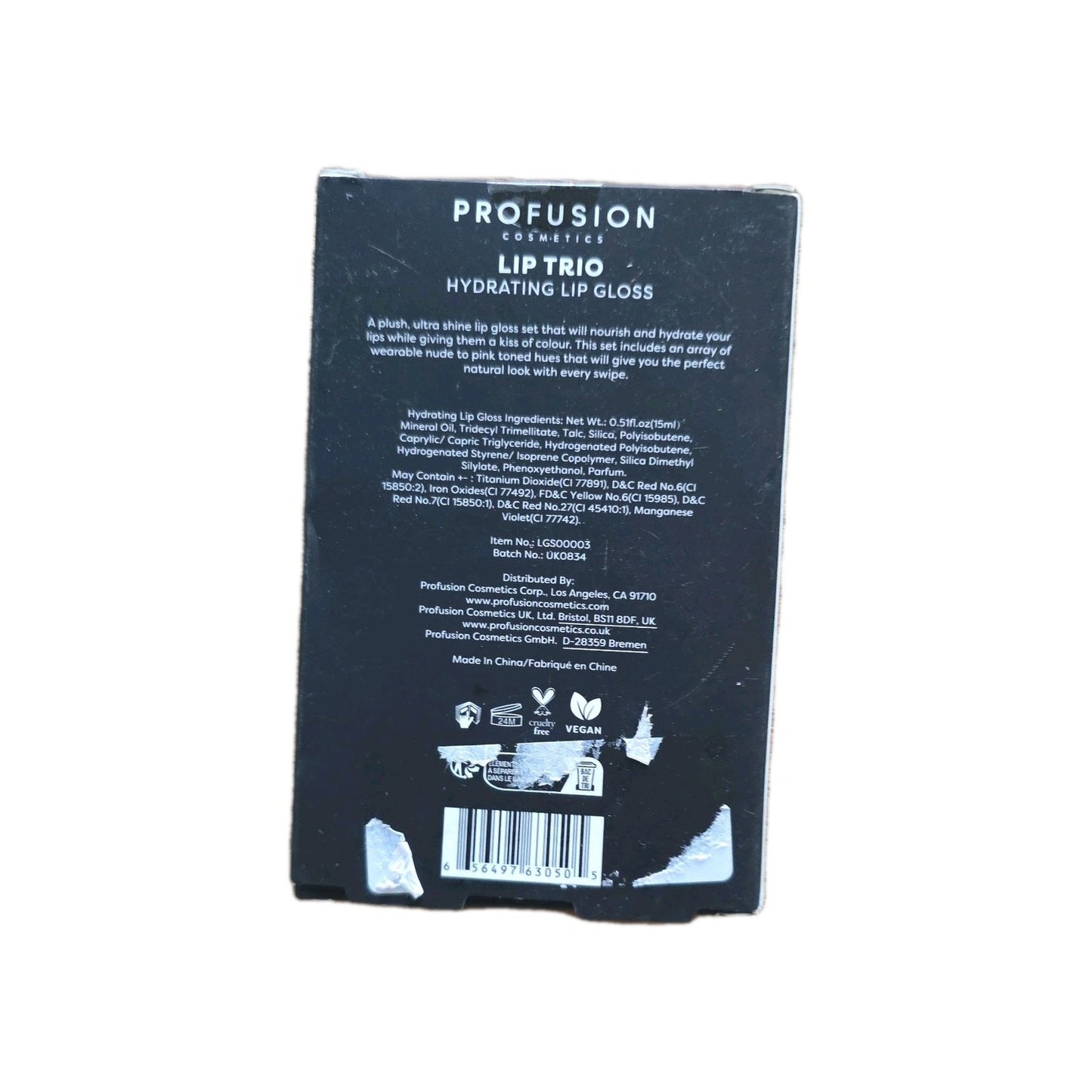 Profusion Hydrating Lip Gloss Trio Gift Set - Red & Pink 3x5ml by Profusion