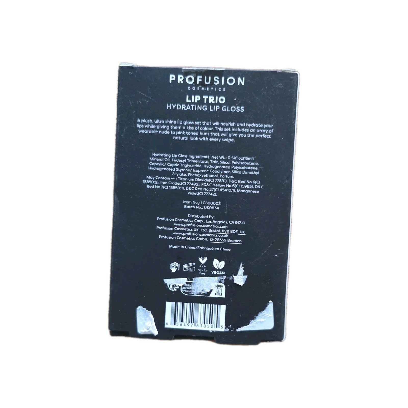 Profusion Hydrating Lip Gloss Trio Gift Set - Red & Pink 3x5ml by Profusion