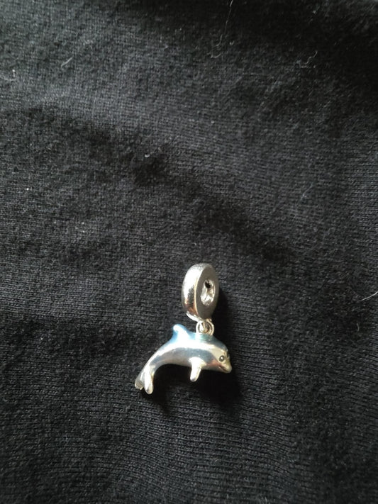Pandora Dolphin Pave Charm Pendant - 925 Sterling Silver by PANDORA