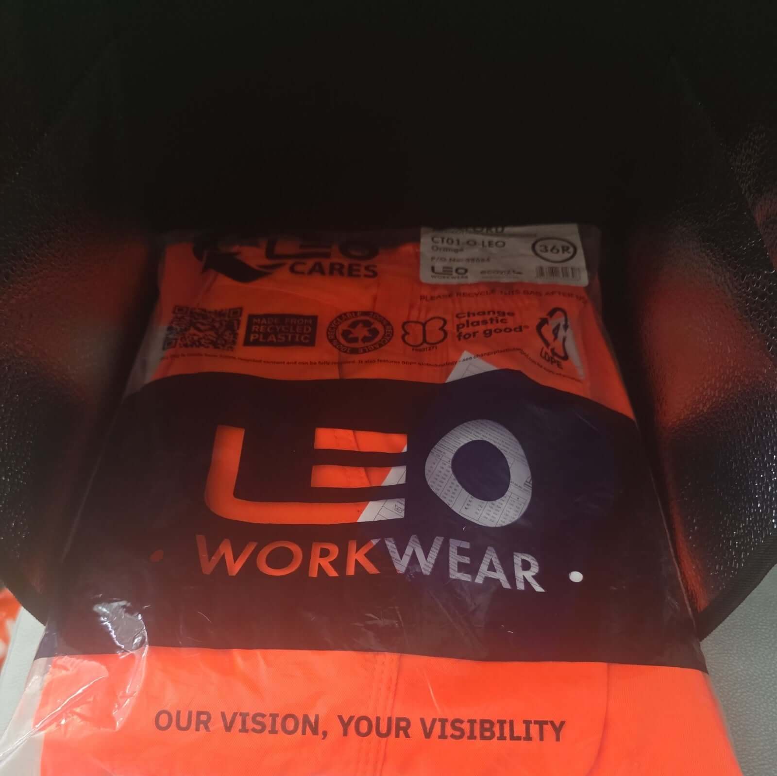 Leo Bideford Hi-Vis Rail Cargo 36R Polycotton by Leo