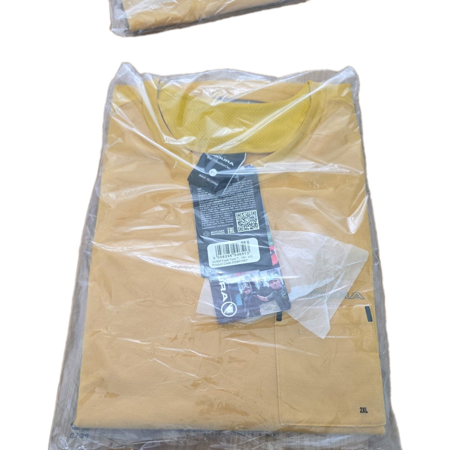 Endura GV500 Foyle tech cycling t Shirt yellow Jersey wool Blend Short Sleeve
