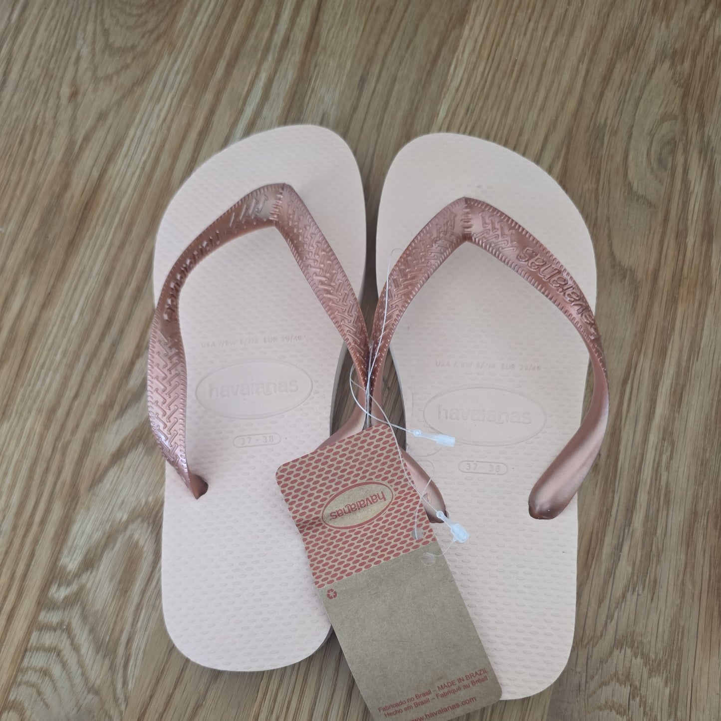 Havaianas Slim Stylish Rosa Ballet Pale Pink  Flipflops Size EU 37/38