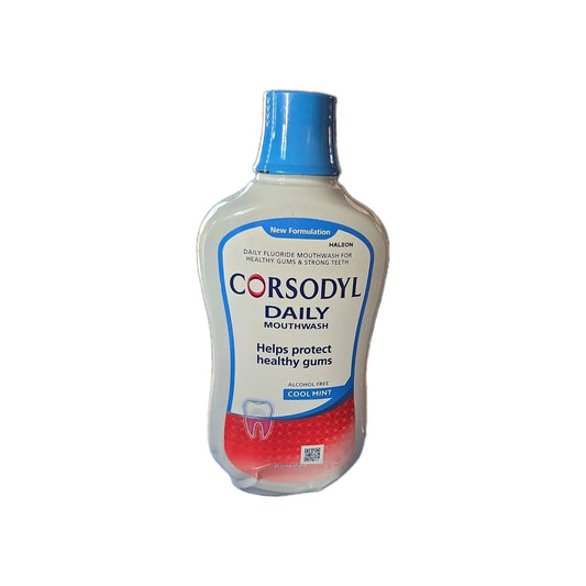 Corsodyl Daily Gum Care Mouthwash Alcohol Free Cool Mint 500ml by Corsodyl