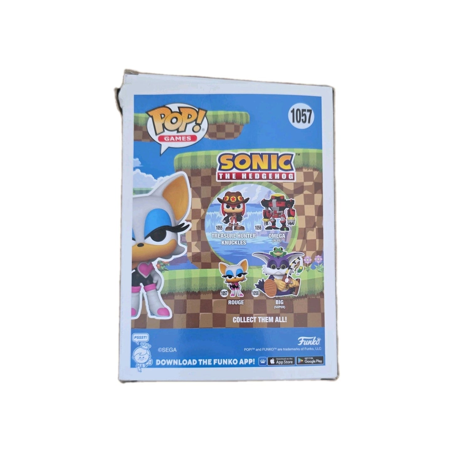 Funko Pop Sonic the Hedgehog Rogue 1057 Vinyl Figure with Protector by Funko