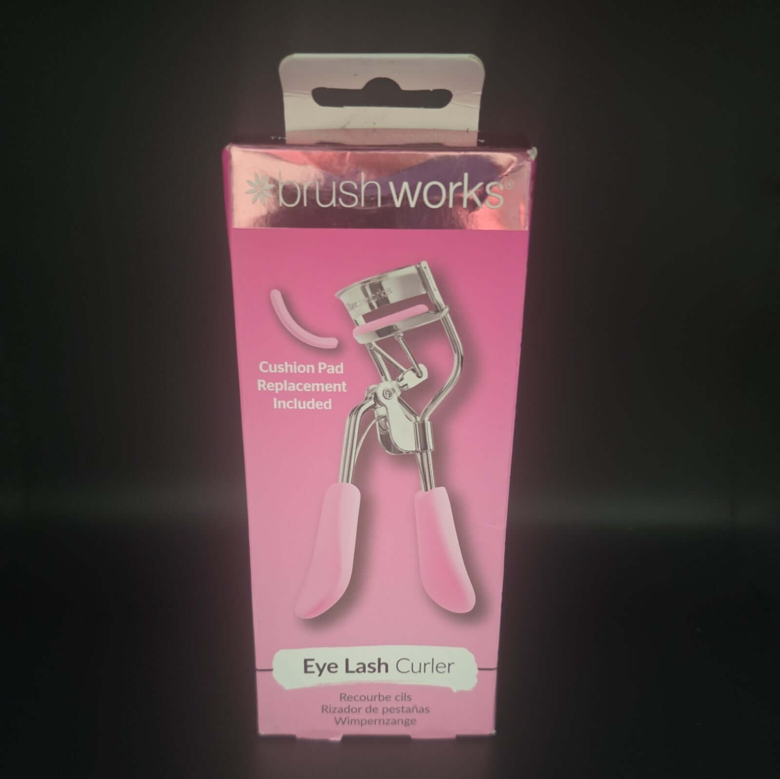 Brushworks Eyelash Curler - Pink Stainless Steel by Brushworks