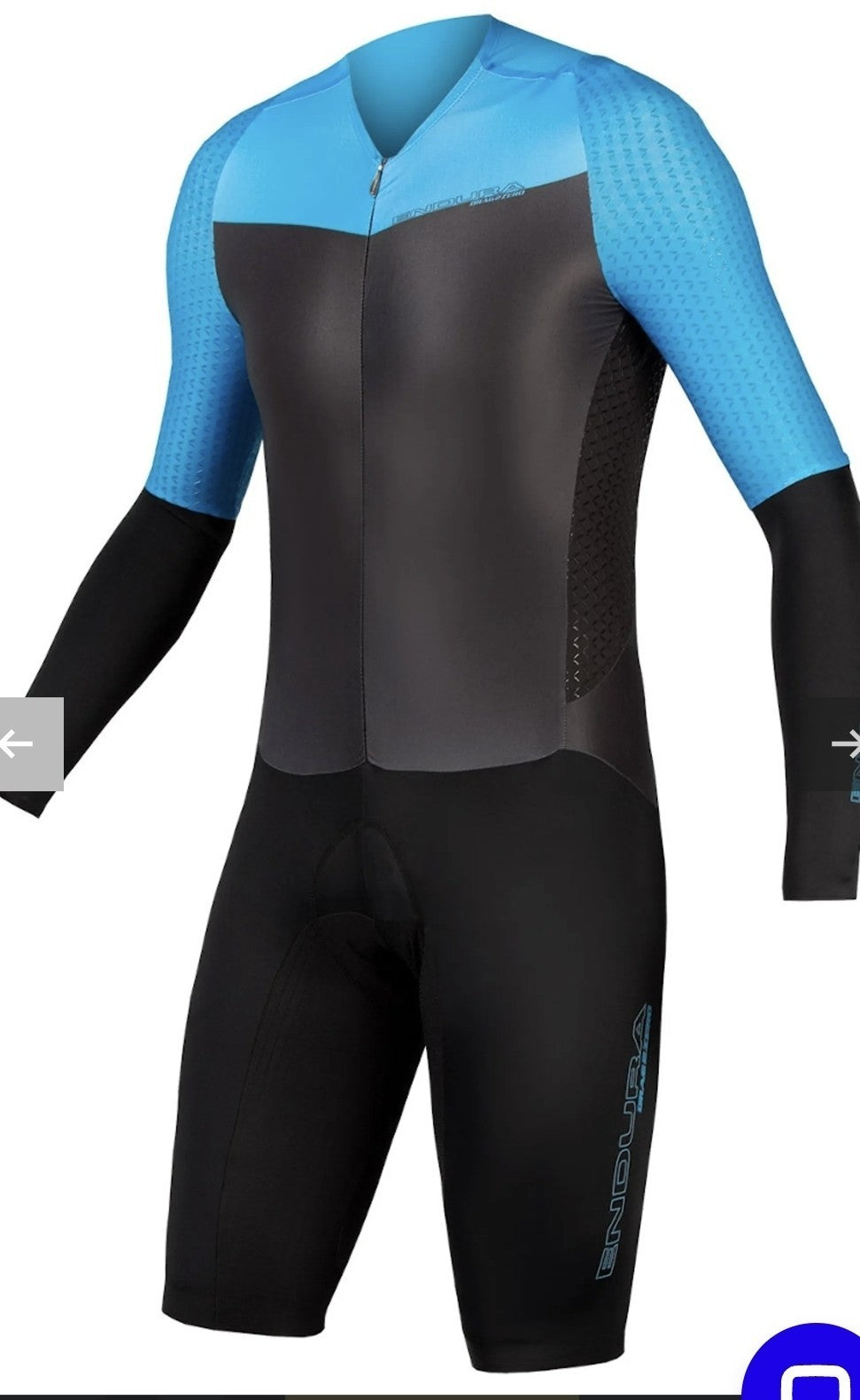 Endura D2Z Encapsulator Skin Suit SST  Blue Cycling Suit M New In Box