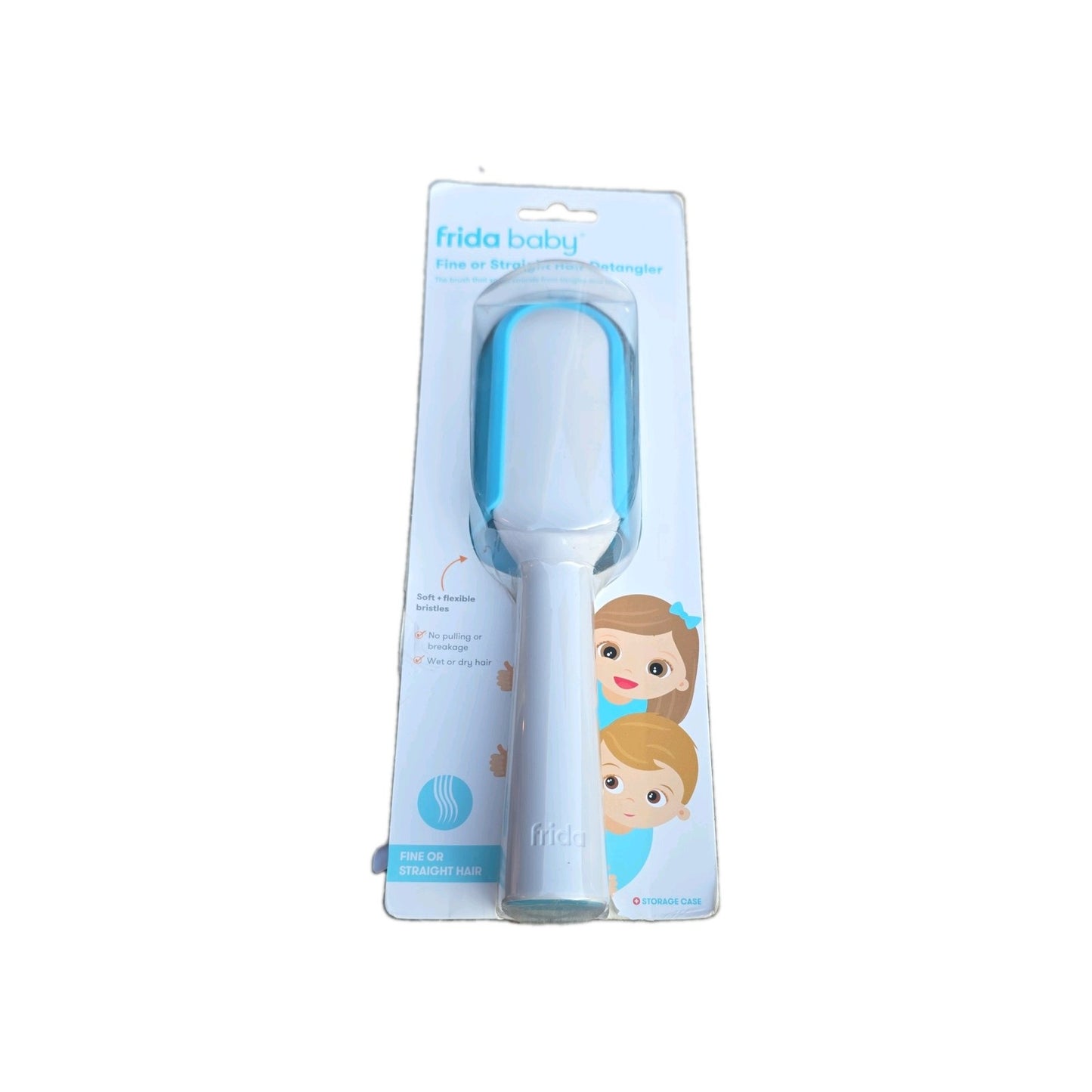 Frida Baby Toddler Hair Brush: Strong Bristle Brush for Thick or Blue
