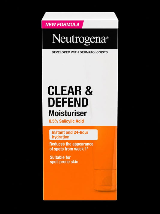 Neutrogena Clear and Defend Moisturiser 50 ml, 50 ml (Pack of 1), Orange