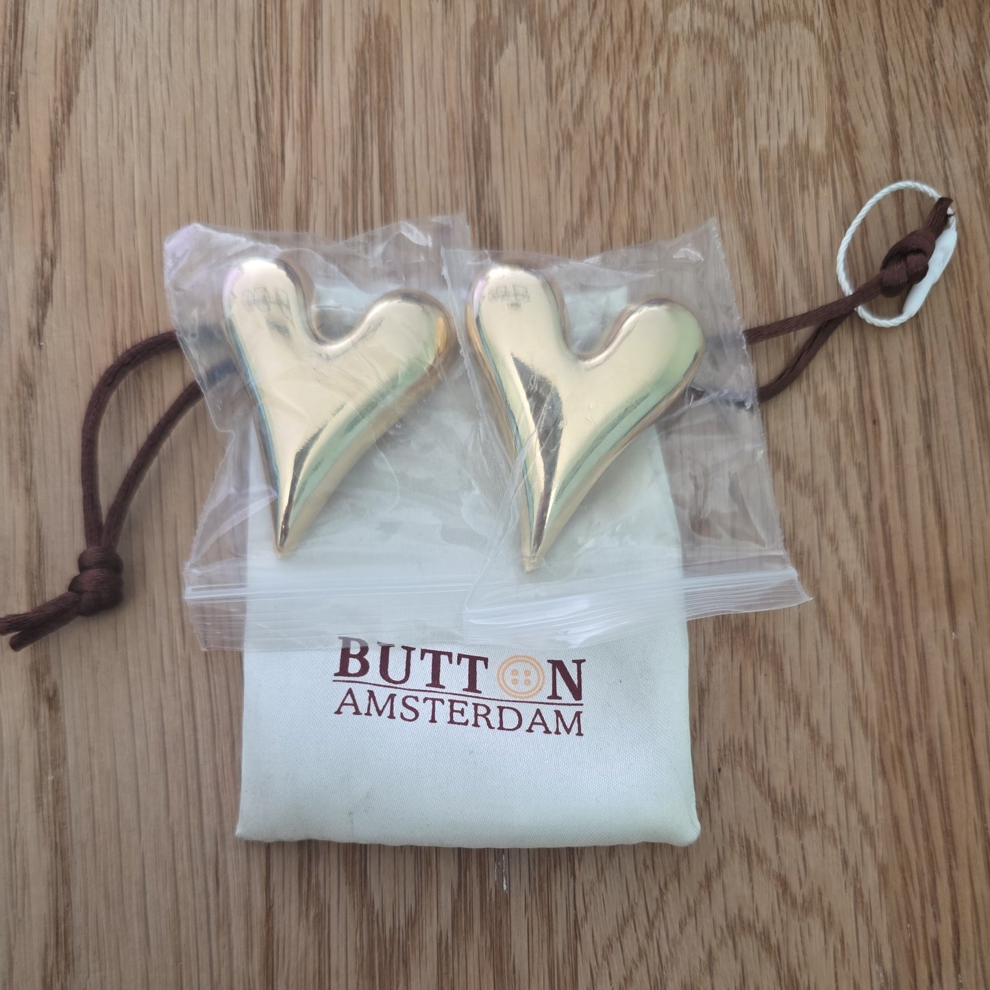 A Set of Two Button Amsterdam Button Covers In Original Packaging Unused