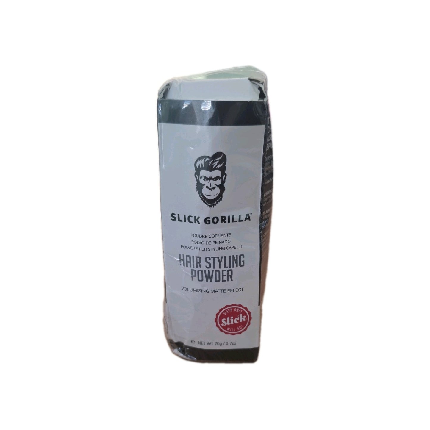 Slick Gorilla Hair Styling Powder 20g - Strong Hold Matte Finish Texturizing