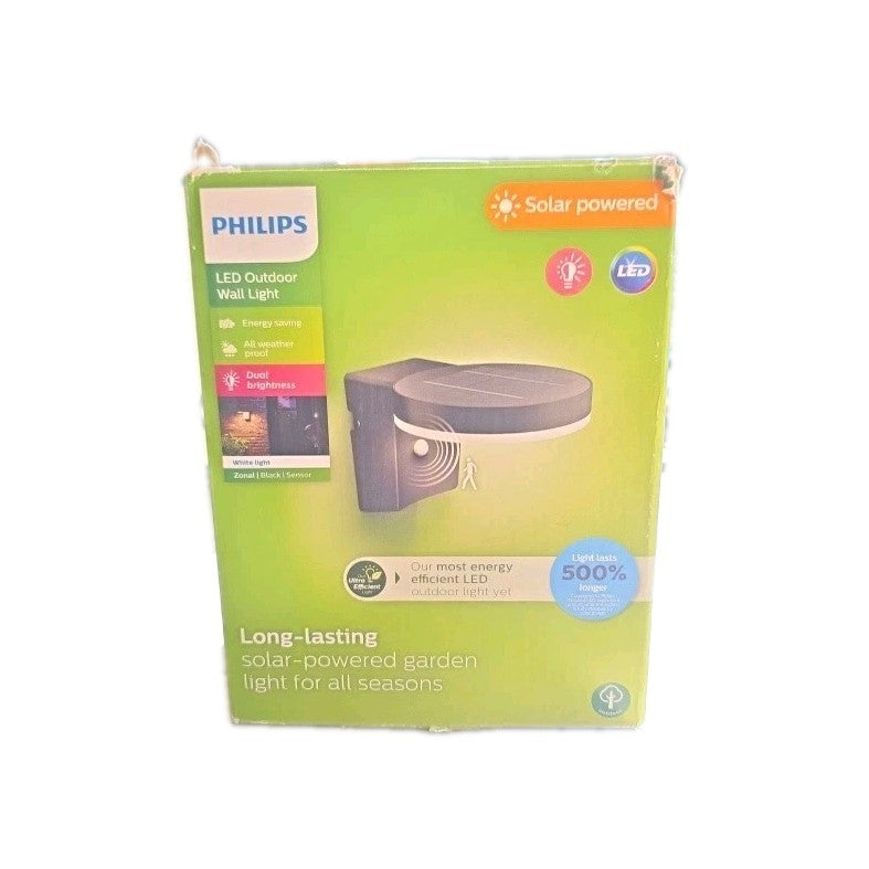 Philips Tyla Motion Sensor Wall Light 4000K - Anthracite