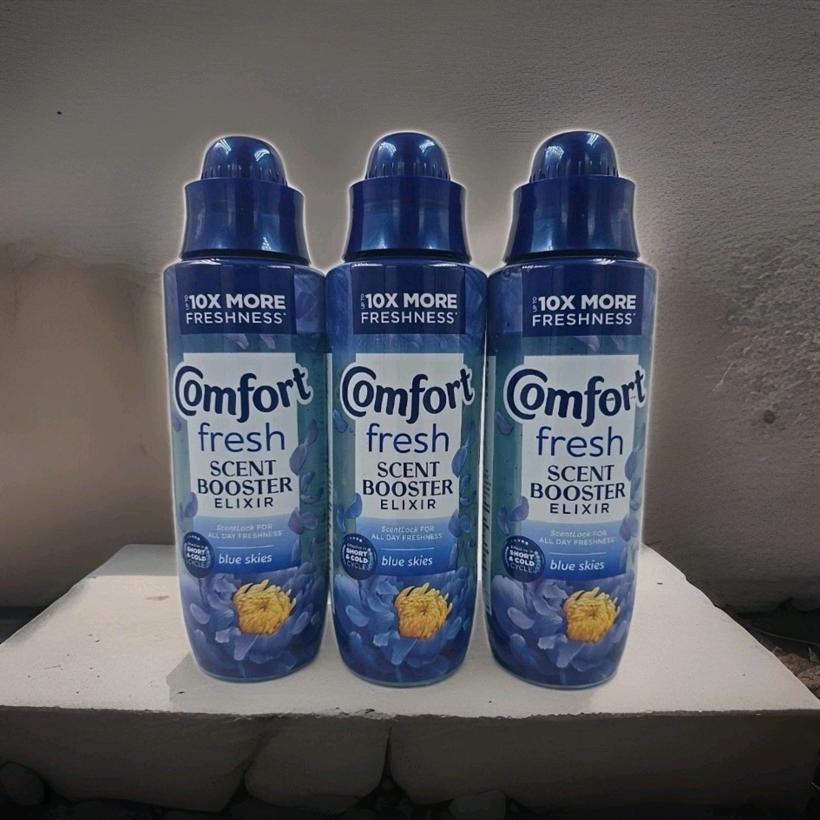 Comfort Fresh Blue Skies Liquid Scent Booster Elixir 3x460ml by Comfort