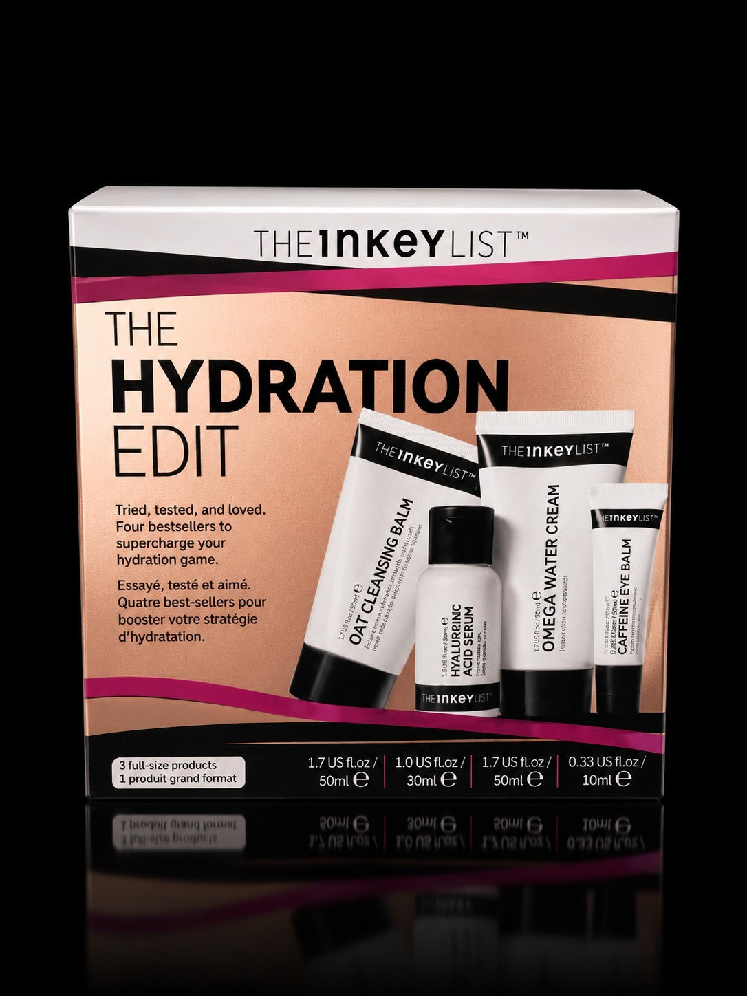 The Inkey List The Hydration Edit 4-Piece Skincare Set - Boxed