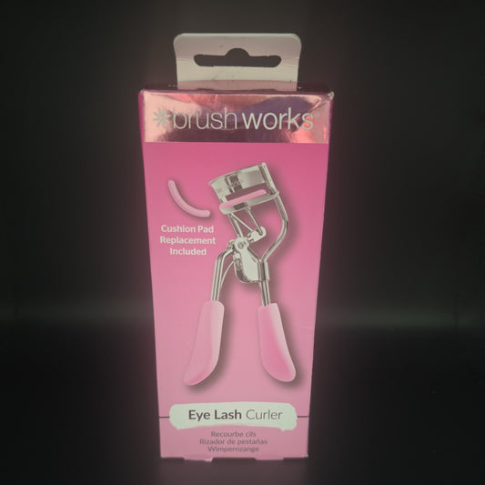 Brushworks Eyelash Curler - Pink Stainless Steel