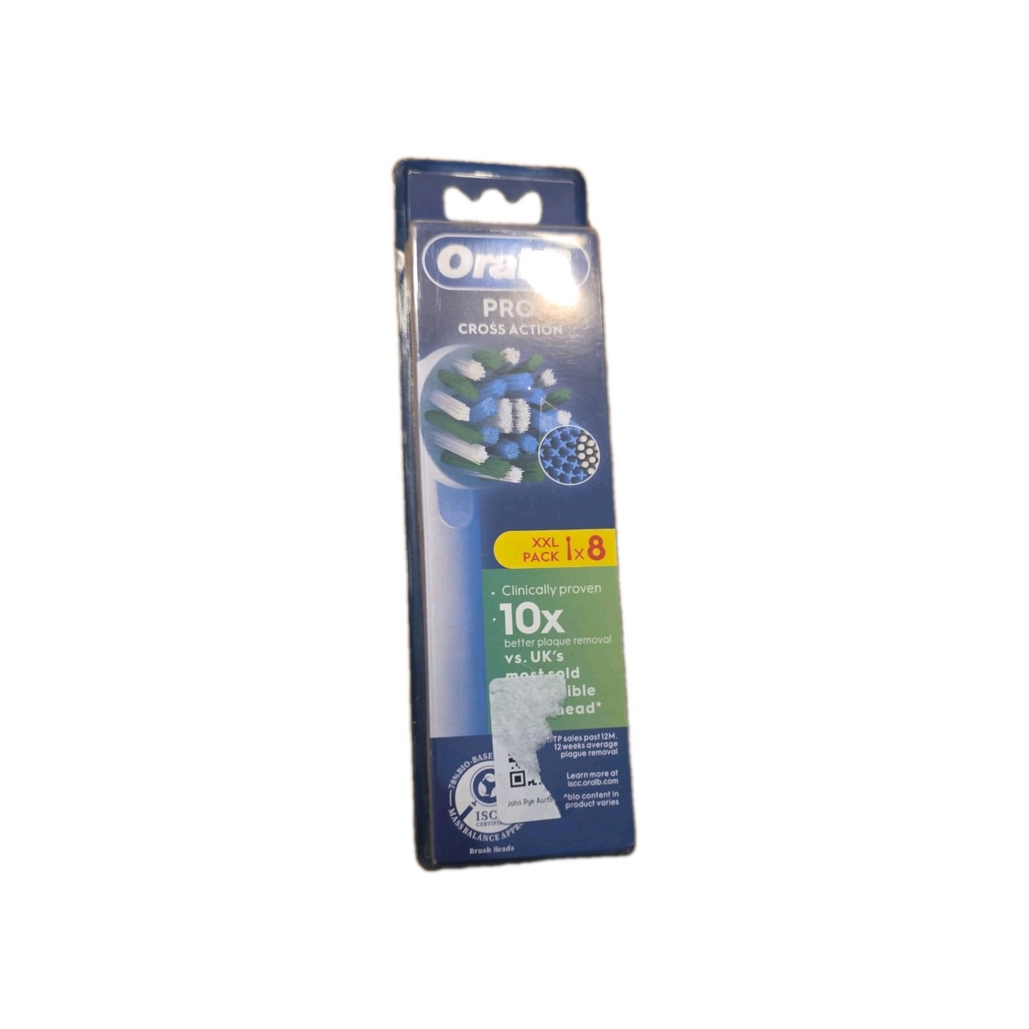 Oral-B PRO Cross Action Replacement Electric Toothbrush Heads White Pack of 10