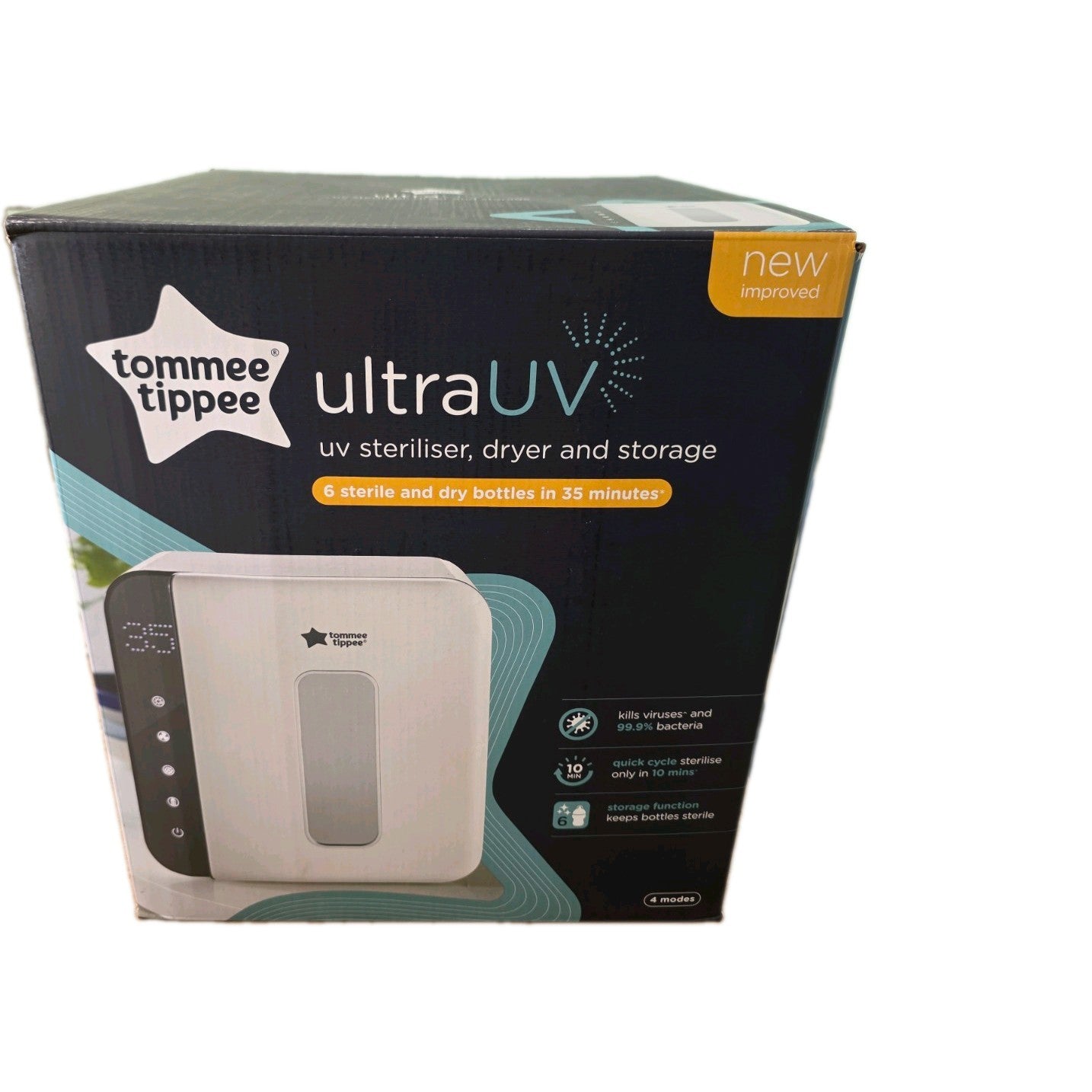 Tommee Tippee Ultra UV Steriliser, Dryer & Storage for Baby Bottles 3 in 1