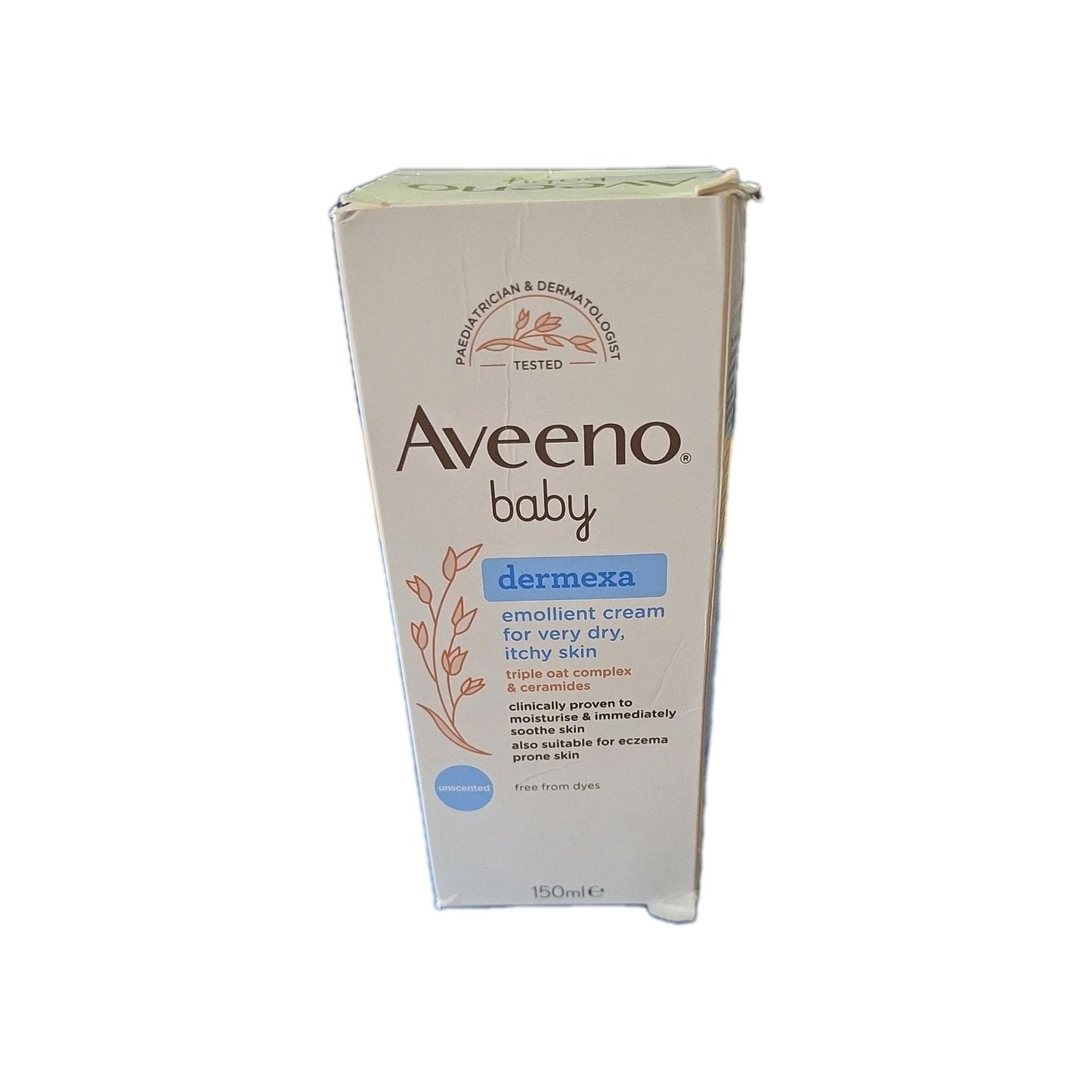 Aveeno Baby Dermexa Emollient Cream - 150ml (Damaged Box) by Aveeno