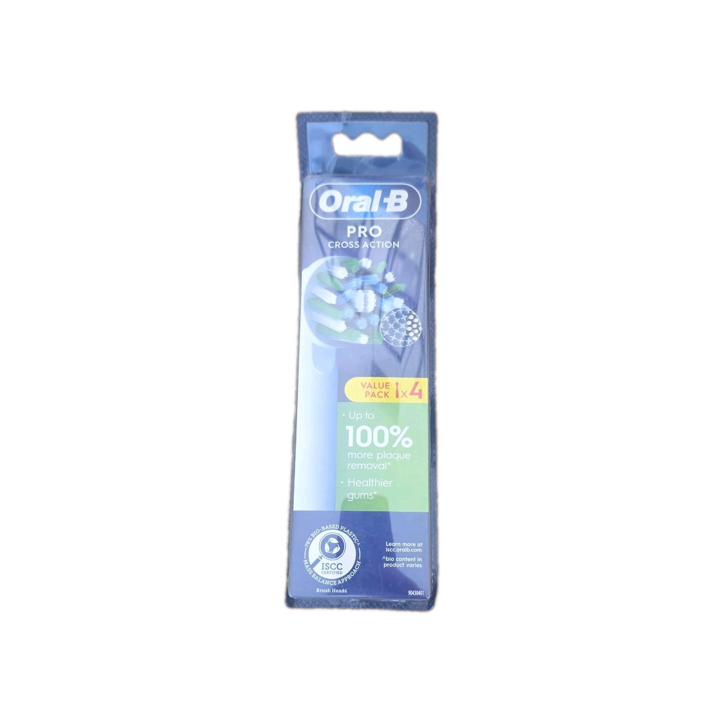 Oral-B CrossAction Toothbrush Replacement Heads, Pack of 4