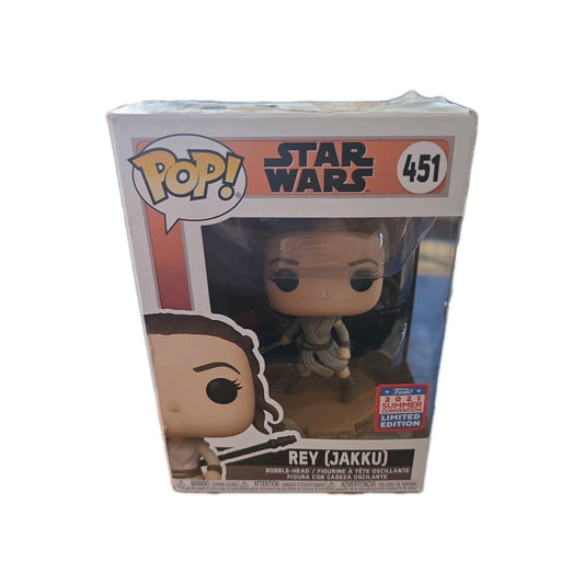 Funko Pop! Star Wars Rey Jakku #451 Summer Convention 2021 with Protector BNIB