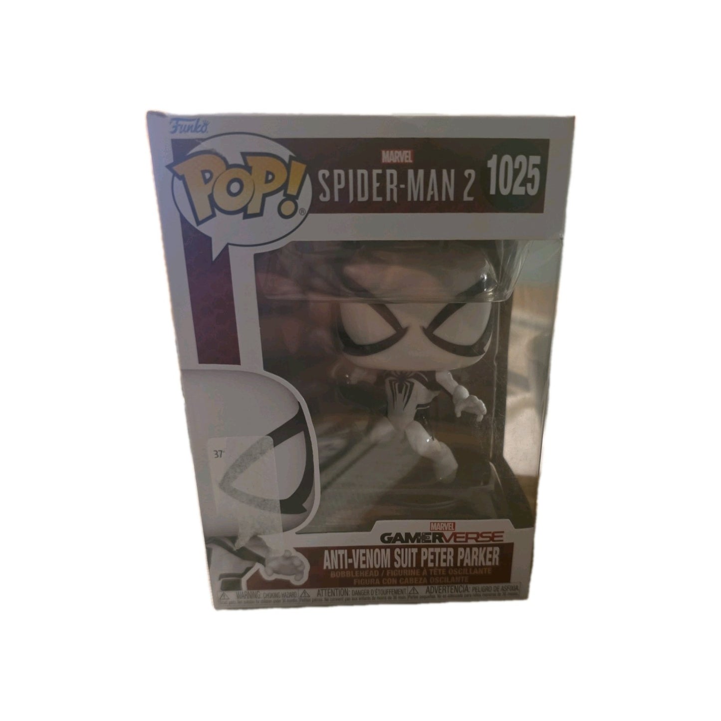 Funko Pop Marvel Spider-Man 2 Anti-Venom Suit Peter Parker #1025 + Protector