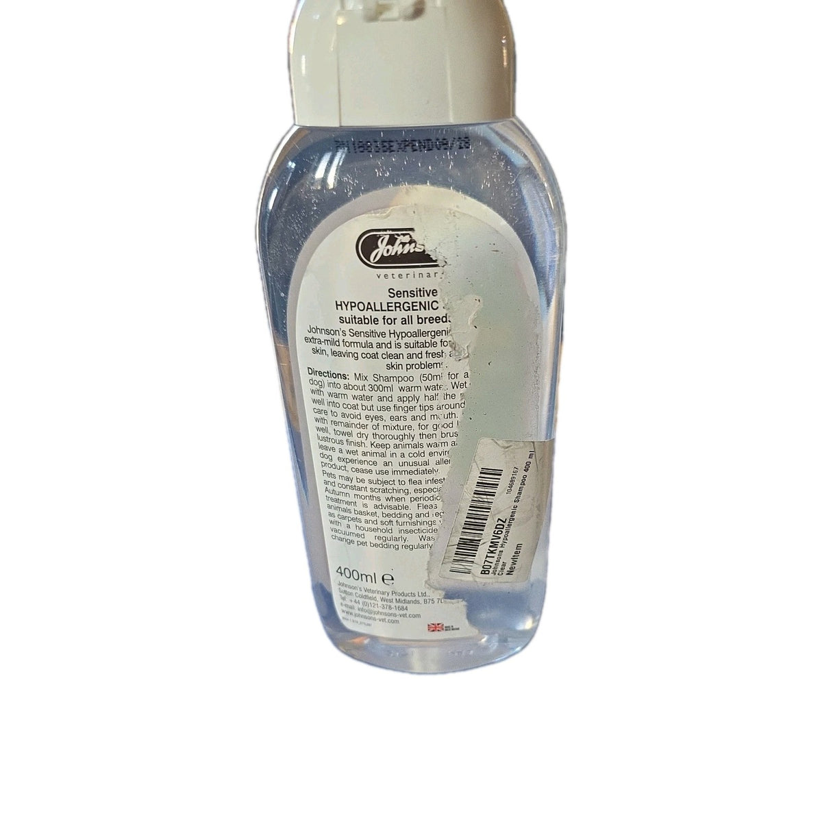 Johnson's Veterinary Hypoallergenic Shampoo - 400ml Sensitive Care