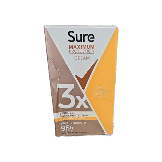 Women's Maximum Protection Sport Antiperspirant Deodorant Cream Stick by Sure