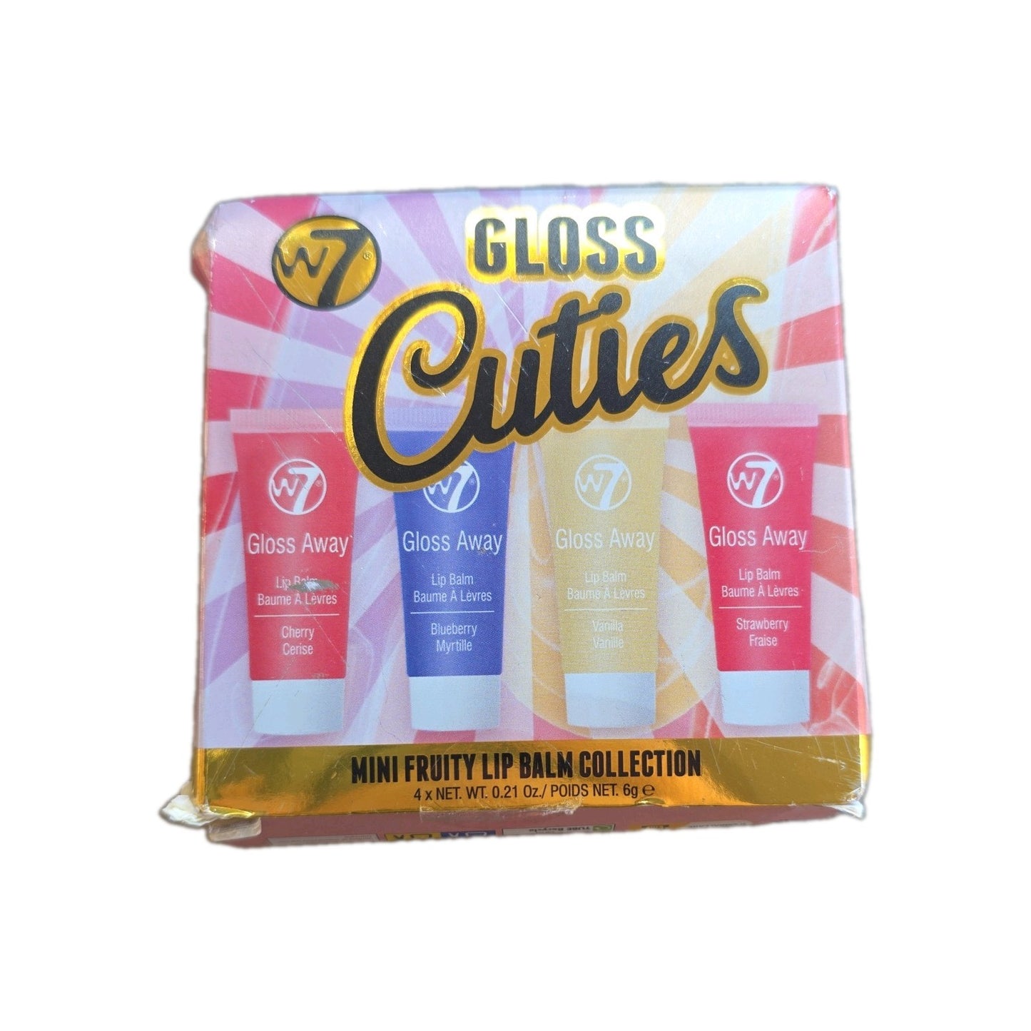W7 Gloss Cuties - Mini Fruity Lip Balm Collection - Hydrating & Tinted Lip Balms