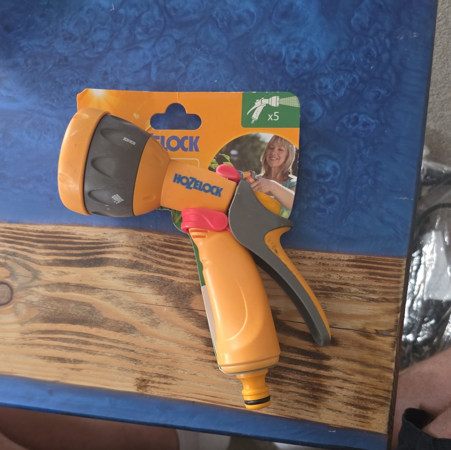 Hozelock Multi Jet Spray Nozzle For Gardens Adjustable Patterns Ergonomic Grip