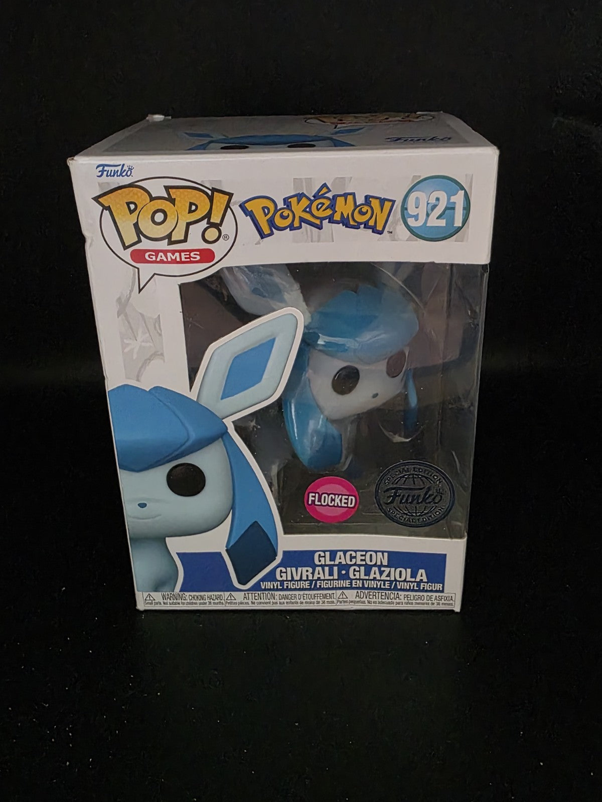 Funko Pop! Pokemon Glaceon #921 Flocked Special Edition by Funko