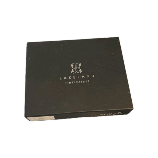 Lakeland Soft Leather Wallet - Unisex Slim Black Everyday Carry by Lakeland