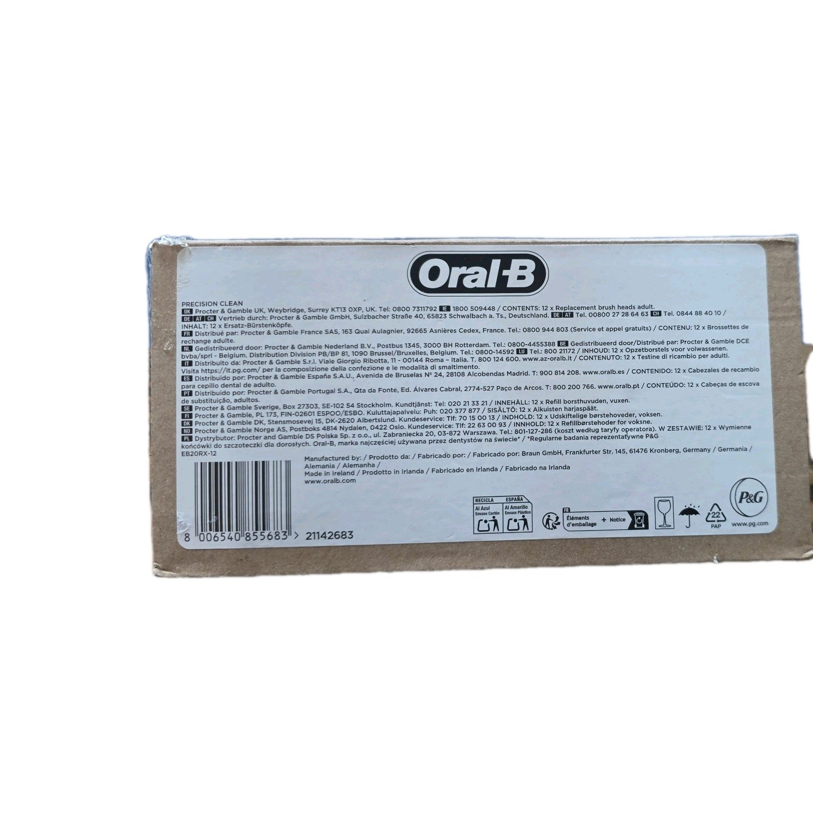 Oral-B Pro Precision Clean Replacement Heads - 12 Pack White by Oral-B