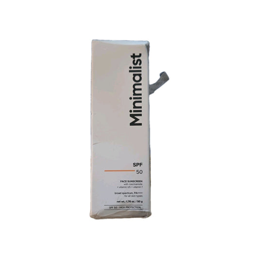 Minimalist Sunscreen SPF 50 - Lightweight No White Cast PA++++ by Minimalist