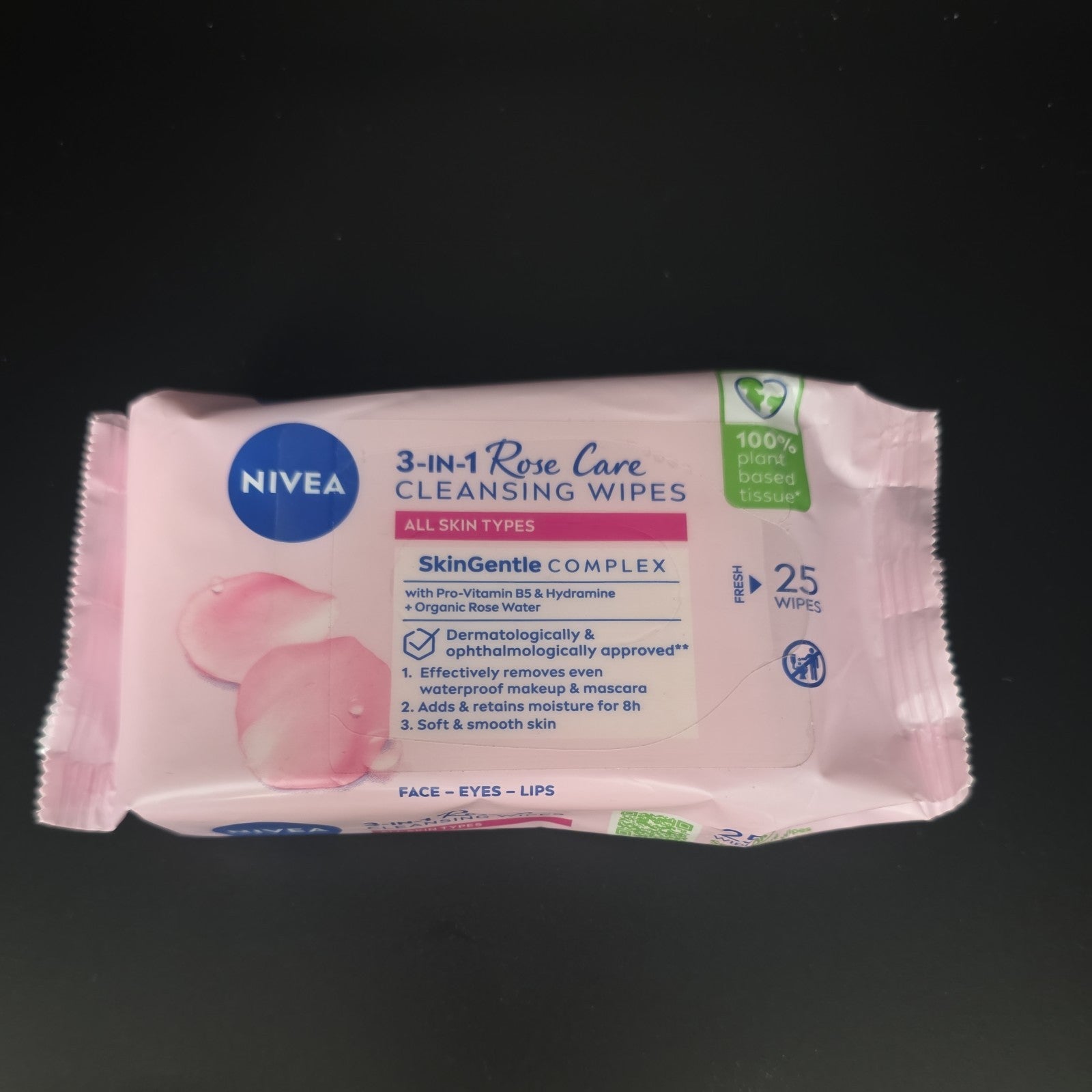 Nivea 3 in 1 Rose Cleansing Wipes x25 by NIVEA