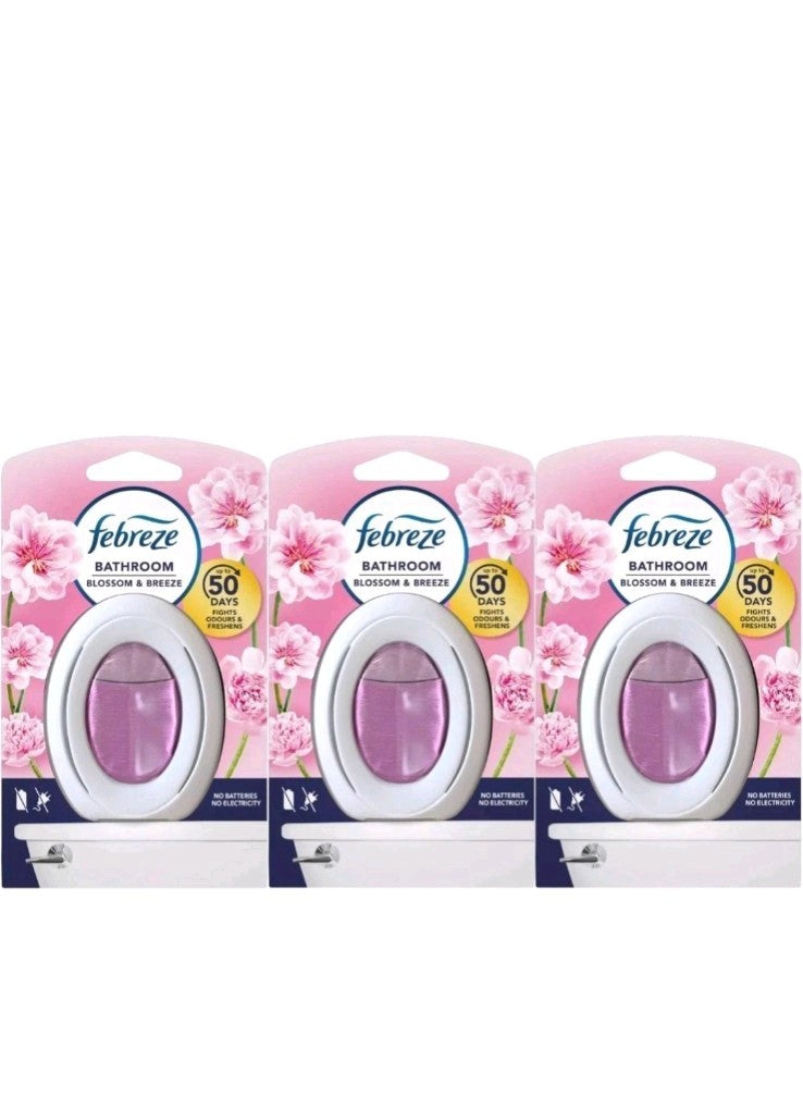 Febreze Bathroom Air Freshener 3-Pack - Blossom & Breeze 7.5ml by Febreze