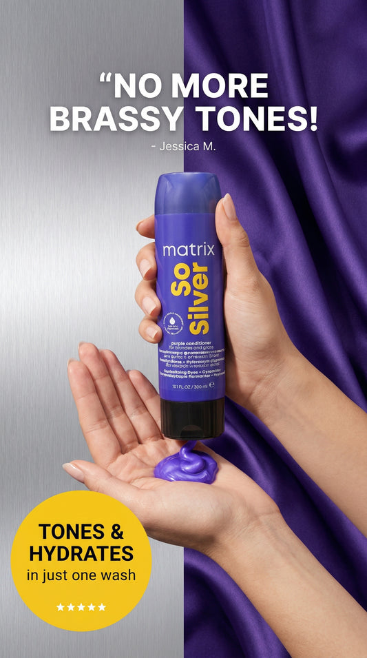 Matrix So Silver Purple Conditioner for Blonde & Grey Hair 300ml by below retail uk